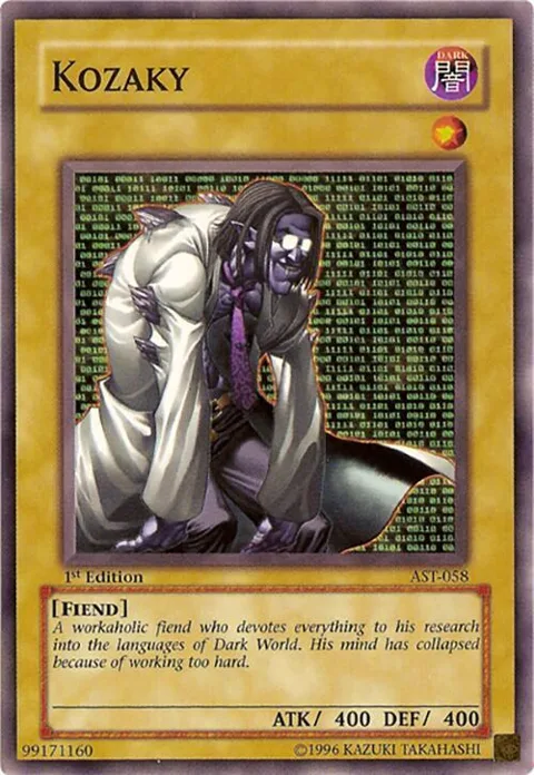 Kozaky AST-058 1st Edition Yu-Gi-Oh card from Ancient Sanctuary