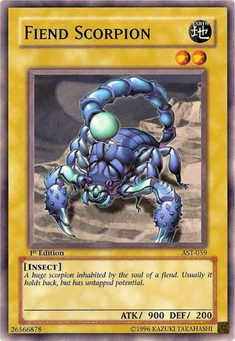 Fiend Scorpion AST-059 Unlimited Yu-Gi-Oh card from Ancient Sanctuary