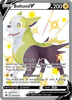 Boltund V #SWSH085 Holofoil Pokémon card from Sword & Shield Promo Cards