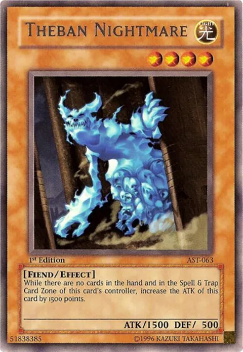 Theban Nightmare AST-063 1st Edition Yu-Gi-Oh card from Ancient Sanctuary