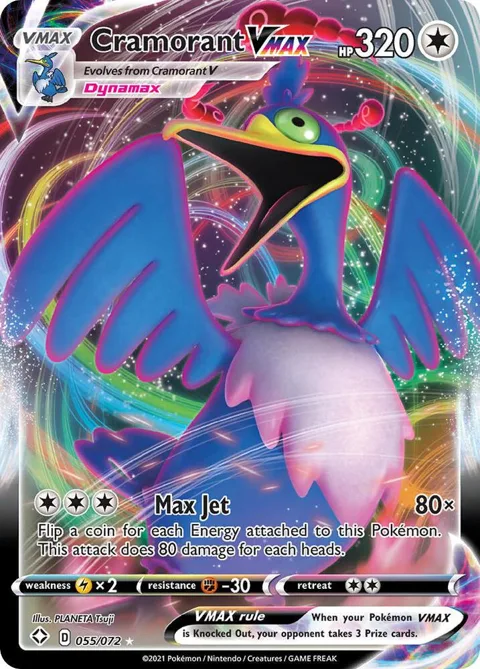 Cramorant VMAX #055/072 Holofoil Pokémon card from Shining Fates