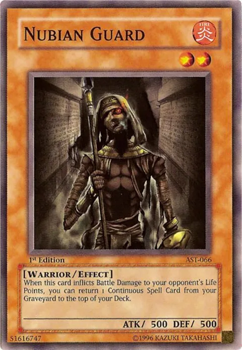 Nubian Guard AST-066 Unlimited Yu-Gi-Oh card from Ancient Sanctuary