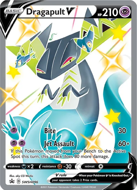 Dragapult V #SWSH096 Holofoil Pokémon card from Sword & Shield Promo Cards