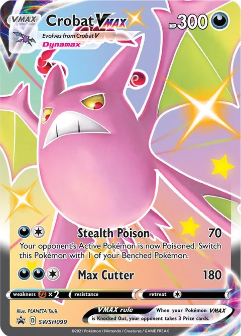 Crobat VMAX #SWSH099 Holofoil Pokémon card from Sword & Shield Promo Cards