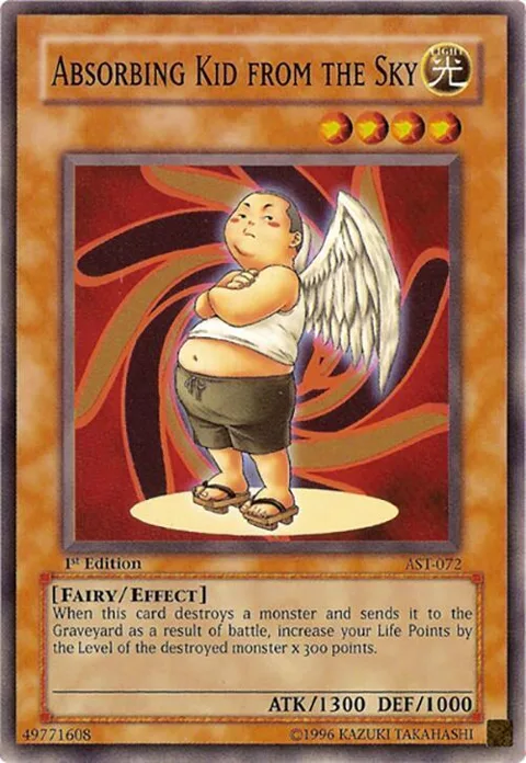 Absorbing Kid from the Sky AST-072 Unlimited Yu-Gi-Oh card from Ancient Sanctuary