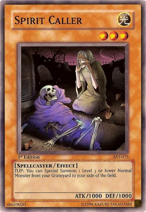 Spirit Caller AST-075 1st Edition Yu-Gi-Oh card from Ancient Sanctuary