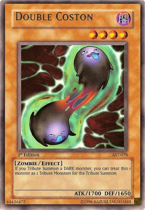 Double Coston AST-078 1st Edition Yu-Gi-Oh card from Ancient Sanctuary