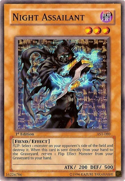 Night Assailant AST-080 1st Edition Yu-Gi-Oh card from Ancient Sanctuary