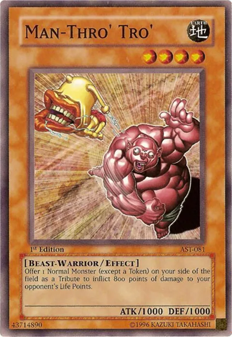 Man-Thro' Tro' AST-081 Yu-Gi-Oh card from Ancient Sanctuary