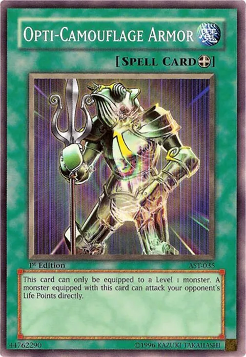 Opti-Camouflage Armor AST-035 Unlimited Yu-Gi-Oh card from Ancient Sanctuary