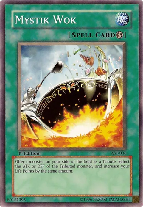 Mystik Wok AST-036 1st Edition Yu-Gi-Oh card from Ancient Sanctuary