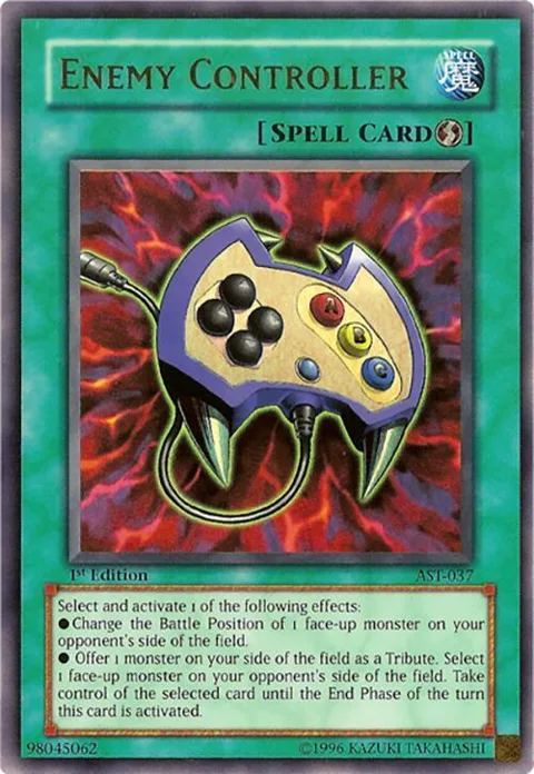 Enemy Controller AST-037 1st Edition Yu-Gi-Oh card from Ancient Sanctuary