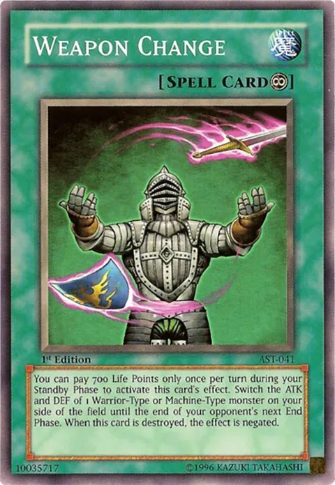 Weapon Change AST-041 Yu-Gi-Oh card from Ancient Sanctuary