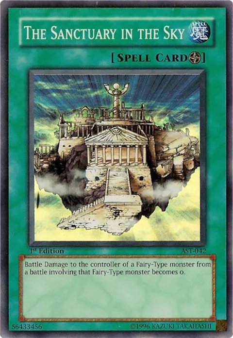 The Sanctuary in the Sky AST-042 Unlimited Yu-Gi-Oh card from Ancient Sanctuary