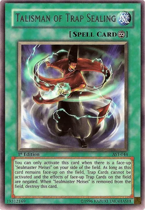 Talisman of Trap Sealing AST-044 1st Edition Yu-Gi-Oh card from Ancient Sanctuary