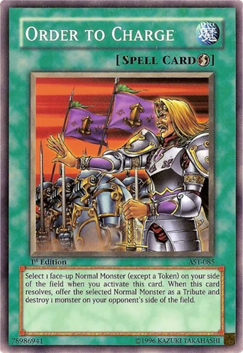 Order to Charge AST-085 Yu-Gi-Oh card from Ancient Sanctuary