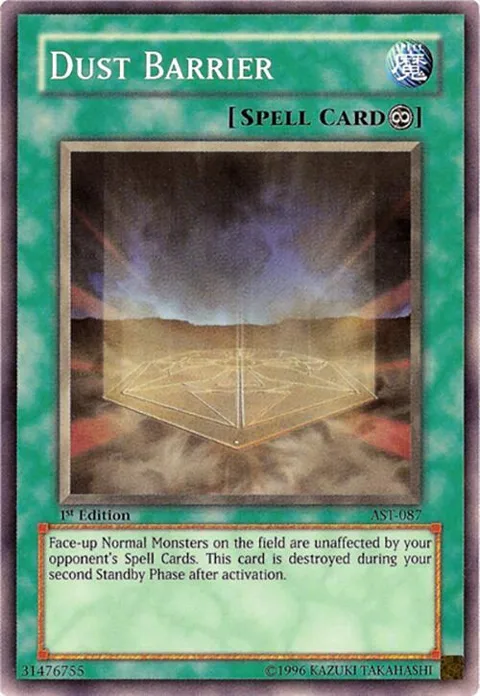 Dust Barrier AST-087 1st Edition Yu-Gi-Oh card from Ancient Sanctuary