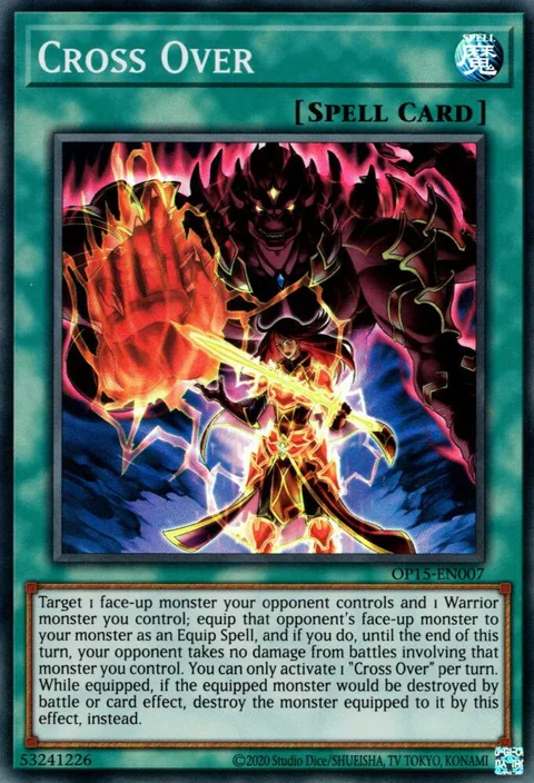 Cross Over OP15-EN007 Yu-Gi-Oh card from OTS Tournament Pack 15