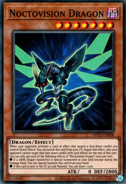 Noctovision Dragon OP15-EN008 Yu-Gi-Oh card from OTS Tournament Pack 15
