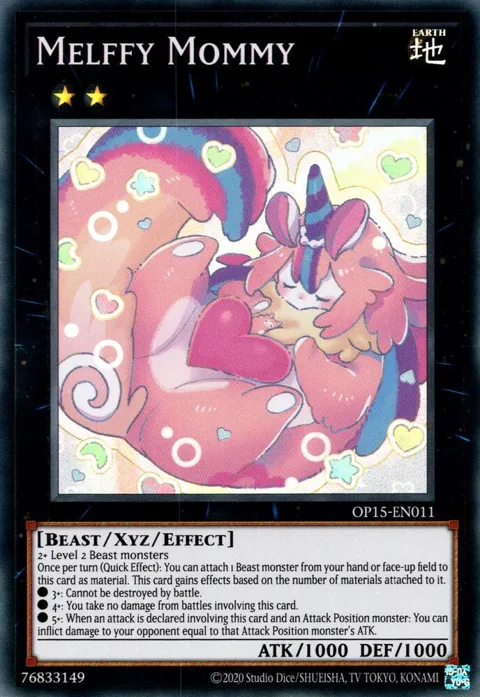 Melffy Mommy OP15-EN011 Yu-Gi-Oh card from OTS Tournament Pack 15