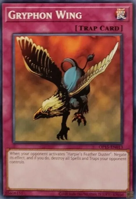 Gryphon Wing OP15-EN013 Yu-Gi-Oh card from OTS Tournament Pack 15