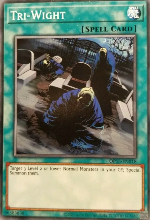 Tri-Wight OP15-EN018 Yu-Gi-Oh card from OTS Tournament Pack 15