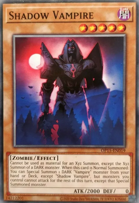 Shadow Vampire OP15-EN019 Yu-Gi-Oh card from OTS Tournament Pack 15