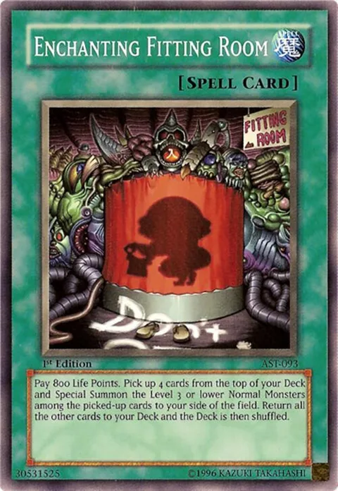 Enchanting Fitting Room AST-093 1st Edition Yu-Gi-Oh card from Ancient Sanctuary