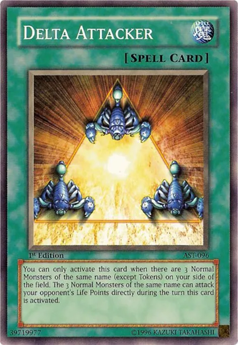 Delta Attacker AST-096 1st Edition Yu-Gi-Oh card from Ancient Sanctuary
