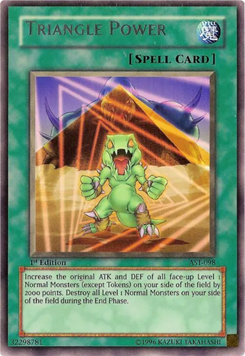 Triangle Power AST-098 1st Edition Yu-Gi-Oh card from Ancient Sanctuary