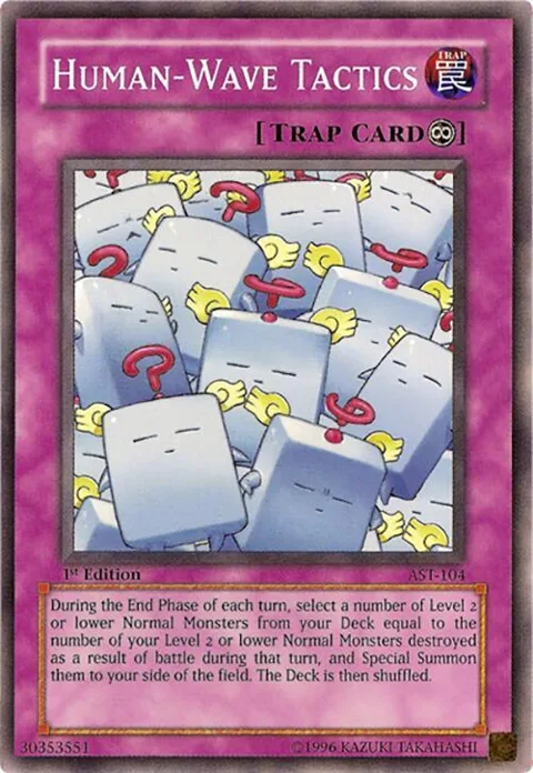 Human-Wave Tactics AST-104 1st Edition Yu-Gi-Oh card from Ancient Sanctuary