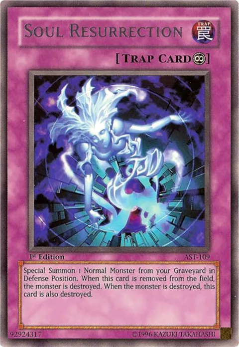 Soul Resurrection AST-109 Unlimited Yu-Gi-Oh card from Ancient Sanctuary
