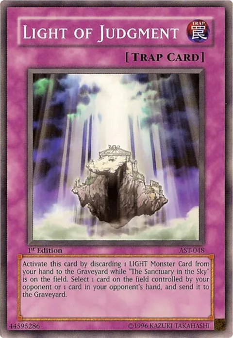 Light of Judgment AST-048 Unlimited Yu-Gi-Oh card from Ancient Sanctuary