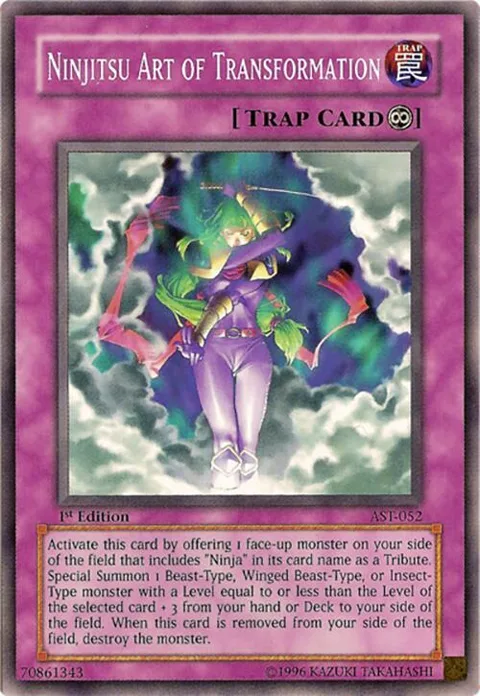 Ninjitsu Art of Transformation AST-052 1st Edition Yu-Gi-Oh card from Ancient Sanctuary