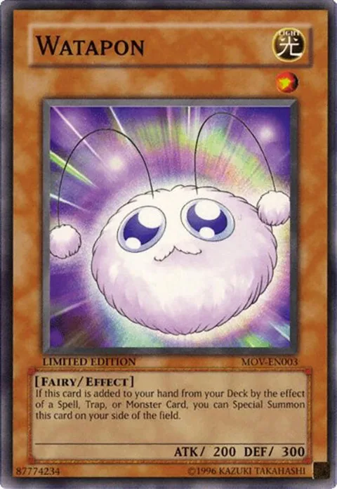 Watapon MOV-EN003 Yu-Gi-Oh card from Yu-Gi-Oh! The Movie Promo Set