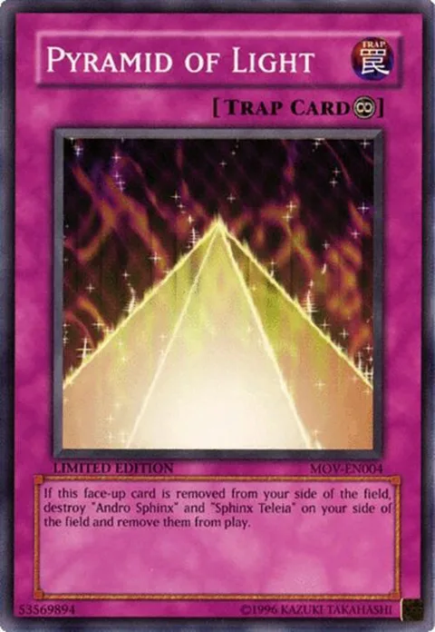 Pyramid of Light MOV-EN004 Yu-Gi-Oh card from Yu-Gi-Oh! The Movie Promo Set