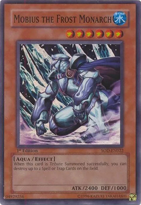 Mobius the Frost Monarch SOD-EN022 Unlimited Yu-Gi-Oh card from Soul of the Duelist