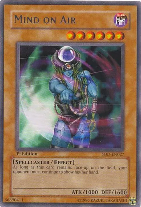 Mind on Air SOD-EN027 1st Edition Yu-Gi-Oh card from Soul of the Duelist