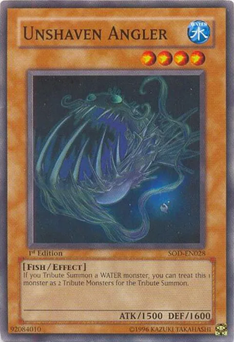 Unshaven Angler SOD-EN028 1st Edition Yu-Gi-Oh card from Soul of the Duelist