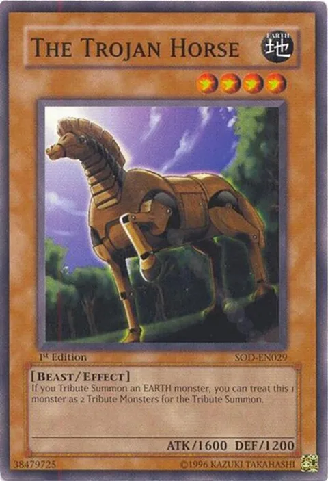 The Trojan Horse SOD-EN029 1st Edition Yu-Gi-Oh card from Soul of the Duelist