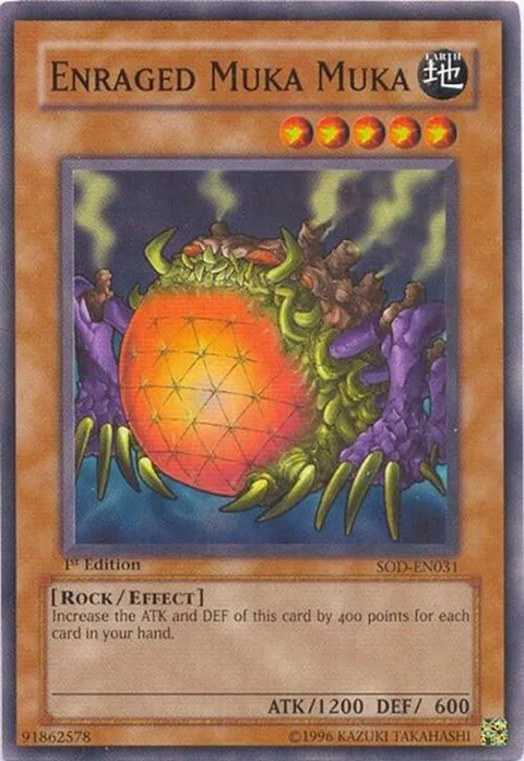 Enraged Muka Muka SOD-EN031 1st Edition Yu-Gi-Oh card from Soul of the Duelist