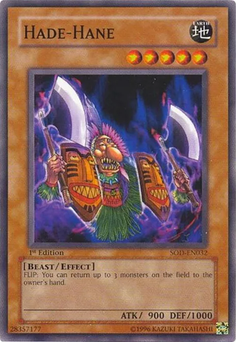 Hade-Hane SOD-EN032 Unlimited Yu-Gi-Oh card from Soul of the Duelist