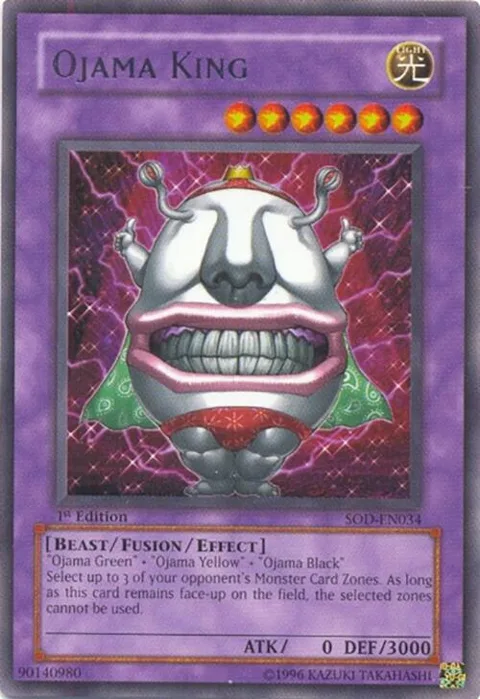 Ojama King SOD-EN034 1st Edition Yu-Gi-Oh card from Soul of the Duelist