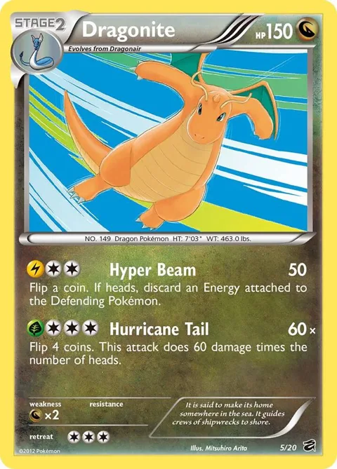 Dragonite - 5/20 Dragon Vault #005/020 Holofoil Pokémon card from Blister Exclusives