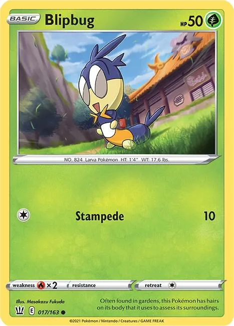 Blipbug #017/163 Pokémon card from Battle Styles