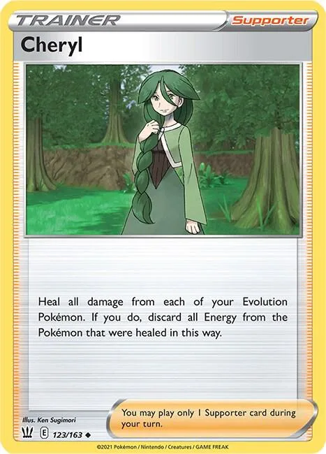 Cheryl #123/163 Pokémon card from Battle Styles