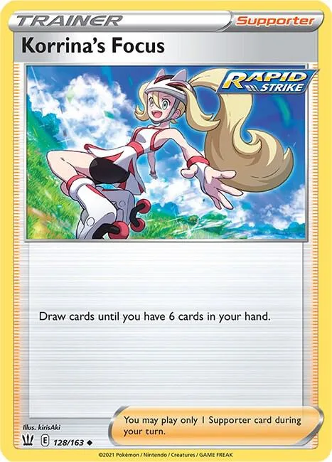 Korrina's Focus #128/163 Pokémon card from Battle Styles