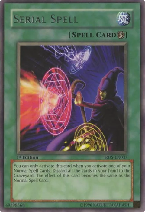 Serial Spell RDS-EN037 Unlimited Yu-Gi-Oh card from Rise of Destiny