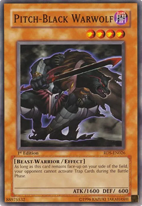 Pitch-Black Warwolf RDS-EN026 1st Edition Yu-Gi-Oh card from Rise of Destiny
