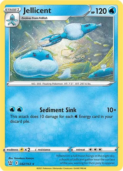 Jellicent #042/163 Pokémon card from Battle Styles